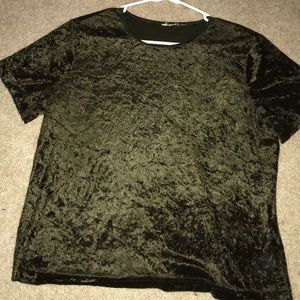 green velvet top
